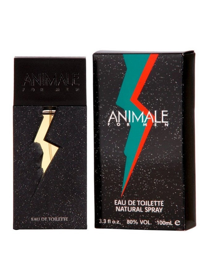 ANIMALE Animale For Men. Eau De Toilette Spray 3.4 Ounces, Multi color 