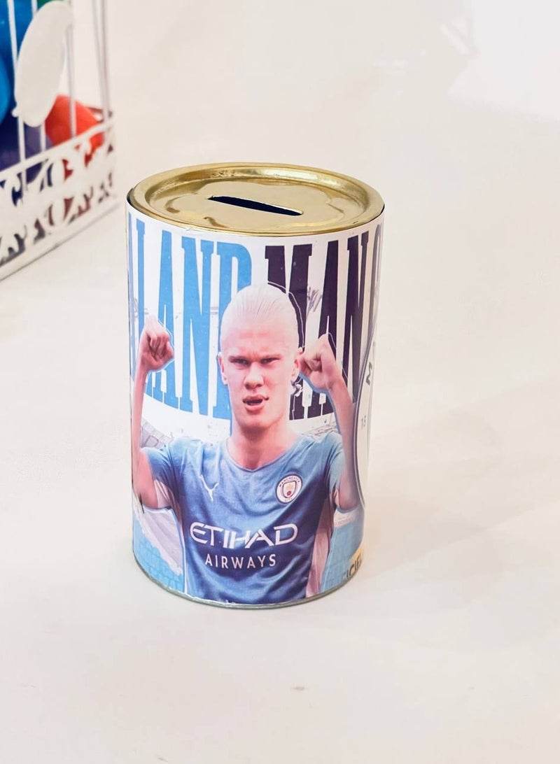 FUN MOMENT Metal Kids Coin Bank for Football Club Fans 12 x 7.5 cm - Image 1