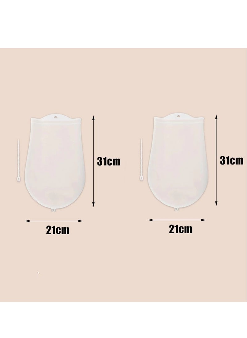 2pcs Kneading Dough Bag,Silicone Kneading Bag,Multifunctional Dough Mixer For Bread and Cookie,Flour Mixing Bag Preservation Bag, Bread Kneading Tool Reusable Dough Bag,Cooking Tool  - Image 2