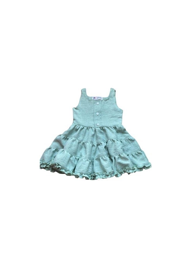 فستان بناتي كتان