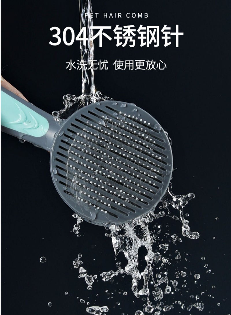 فرشاة تاوتوايتس للقطط ، فرشاة تسليط ناعمة للقطط ، تزيل الطبقة السفلية السائبة بلطف ، مع زر التنظيف الذاتي - Image 3