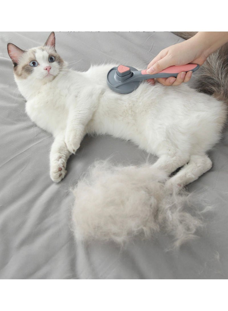 فرشاة تاوتوايتس للقطط ، فرشاة تسليط ناعمة للقطط ، تزيل الطبقة السفلية السائبة بلطف ، مع زر التنظيف الذاتي - Image 4