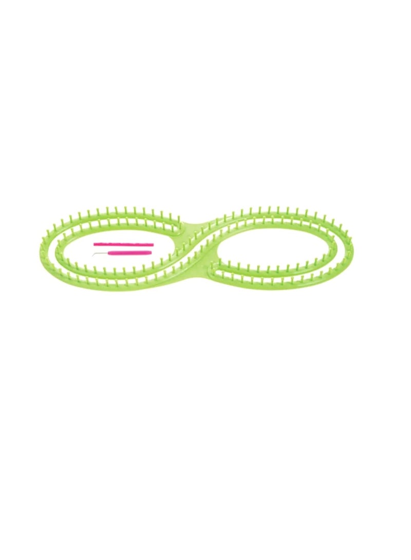 Craft All Things You™ Infinity Loom: Plastic Green 25.6 x 8.2 x 1.25 inches - Image 3