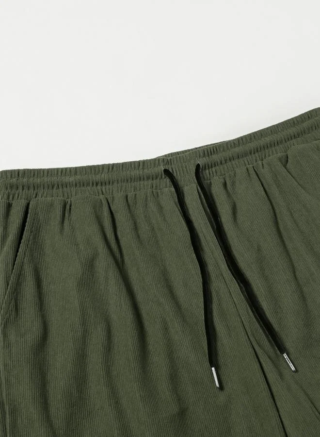 Take Two Take Two Men Green Corduroy Shirt and Pants Co-ords