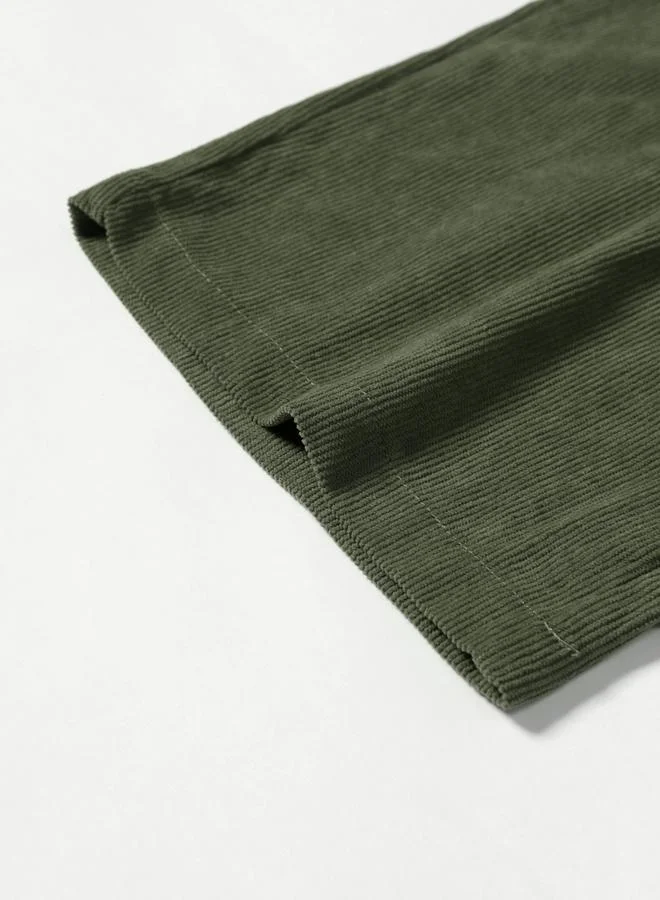 Take Two Take Two Men Green Corduroy Shirt and Pants Co-ords
