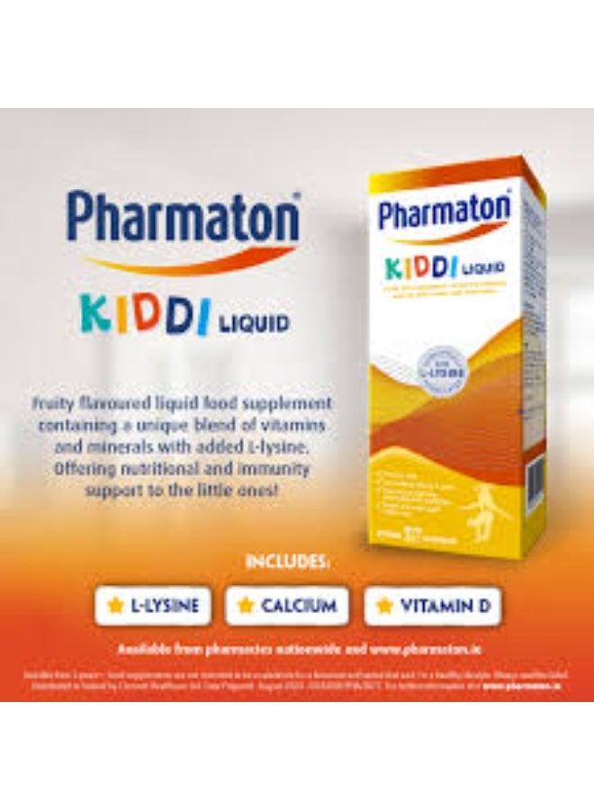 شراب فارماتون كيدي متعدد الفيتامينات والمعادن 200 مل مع اللايسين