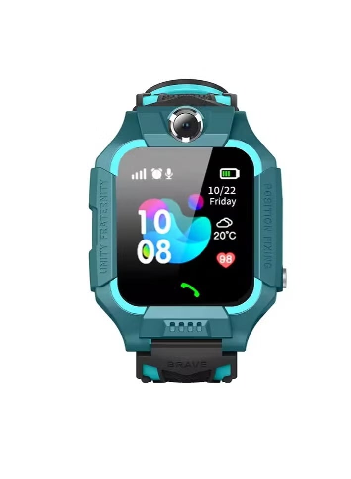 Kid's GPS Smart Waterproof Watch for Kids Green - Image 2
