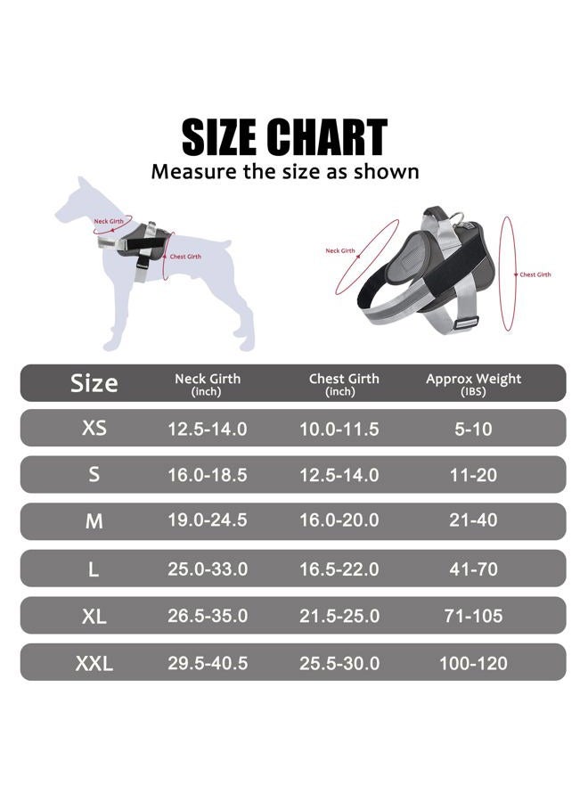 Bolux Dog Harness No Pull Reflective Adjustable Pet Vest with Handle for Outdoor Walking- No More Pulling, Tugging or Choking(Black,S) - Image 4