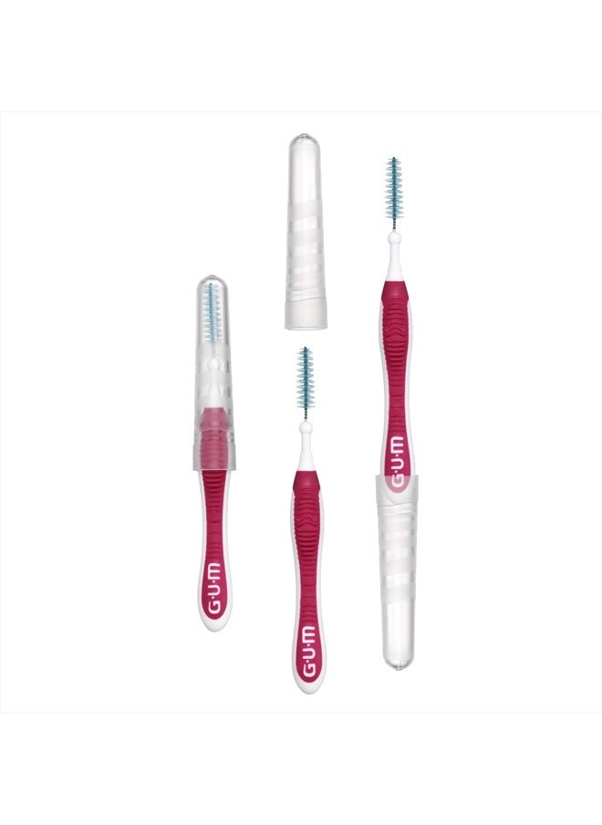 Gum - Proxabrush Go-Betweens - Moderate - Interdental Brushes - Soft Bristled Dental Picks for Plaque Removal & Gum Health - Safe for Braces & Dental Devices, 10ct (6pk) - Image 1