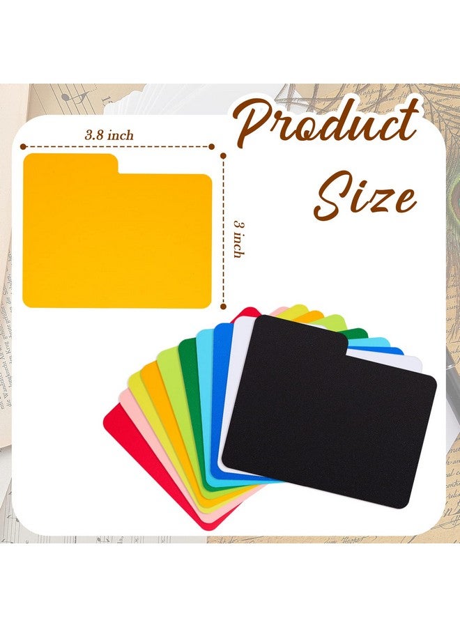 Zomiboo Horizontal Trading Card Dividers, Plastic Divider Cards, Colored Card Separators with Tabs, Card Dividers for Sport Game Playing Cards, 3 x 3.8 inch (50) - Image 2