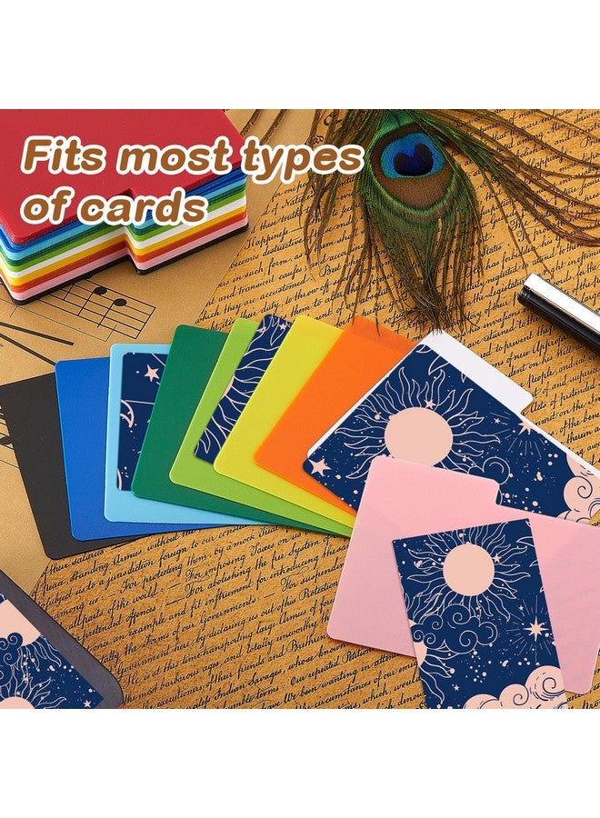 Zomiboo Horizontal Trading Card Dividers, Plastic Divider Cards, Colored Card Separators with Tabs, Card Dividers for Sport Game Playing Cards, 3 x 3.8 inch (50) - Image 5