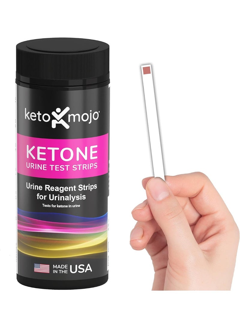 Keto-Mojo 150 Ketone Test Strips with Free Keto Guide eBook  Free APP. Urine Test for Ketosis on Ketogenic  Low-Carb Diets. Extra-Long Strips - Image 3