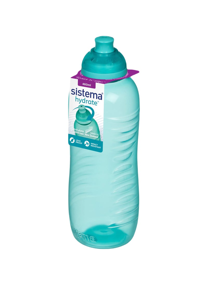 Sistema 460ml Squeeze Bottle (Green): Gym & Fitness Bottle-  Leakproof & BPA-Free Hydration - Safe & Reusable  , Made In New Zealand - Image 1