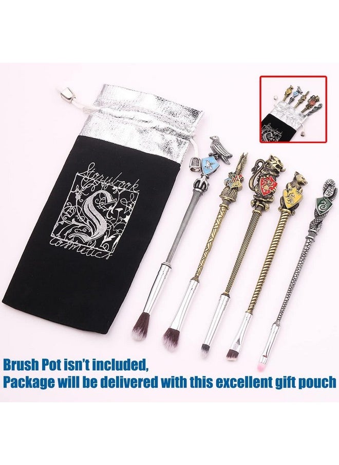 Hamowtux - 【3 Color Options】Metal Makeup Brushes Set Gifts Wizard Wand Makeup Brushes Set For Women Magic Eye Shadow Eyeliner Blending Lip Brushbrushes Holder Pot Not Included - Image 1