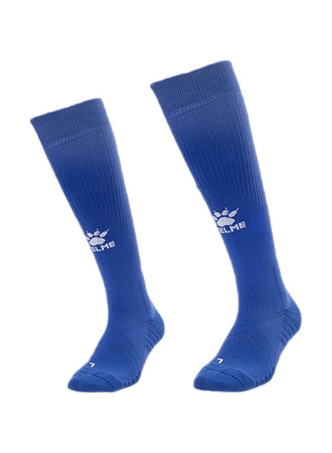 KELME Adult Long Soccer Socks, Thickened Terry Bottom, Non-Slip, For Competition And Training, High Tube Socks For Men, Red - Image 1