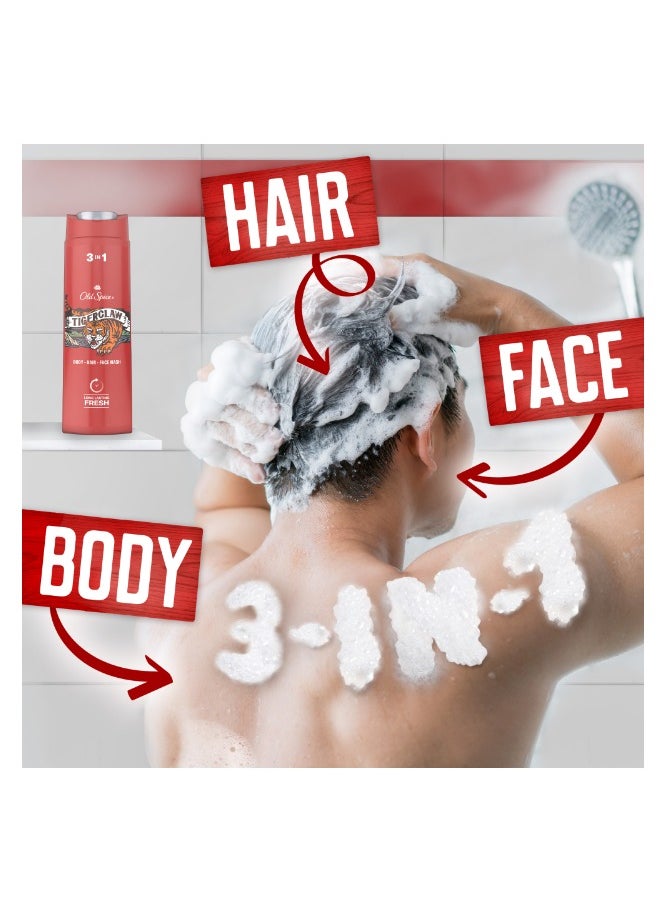 Old Spice Tiger Claw Shower Gel 400ml  - Image 5