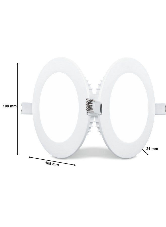 PHILIPS 5W Round AP Plus UltraGlow LED DL Recessed LED Panel Ceiling Light (Pack of 6,Warm White) - Image 3