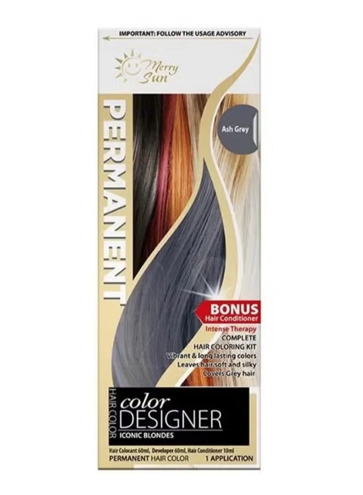 ميلاد سعيد لون الشعر الدائم (رمادي رمادي) - Image 1