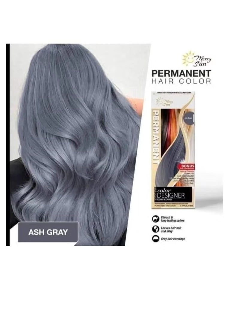 ميلاد سعيد لون الشعر الدائم (رمادي رمادي) - Image 2