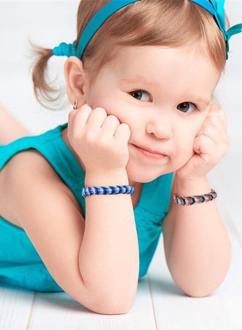 إكسفور 10 قطعة سوار الصداقة مضفر مضفر مضفر سوار قابل للتعديل يدويا لون سلسلة سوار قابل للتعديل ، ومناسبة للنساء والفتيات والأطفال - Image 4