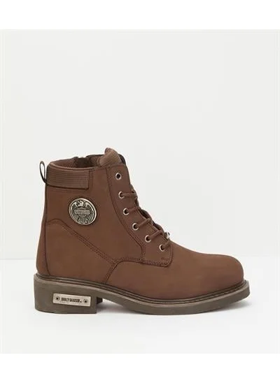 هارلي ديفيدسون Jim Men's Dark Brown Nubuck Boots