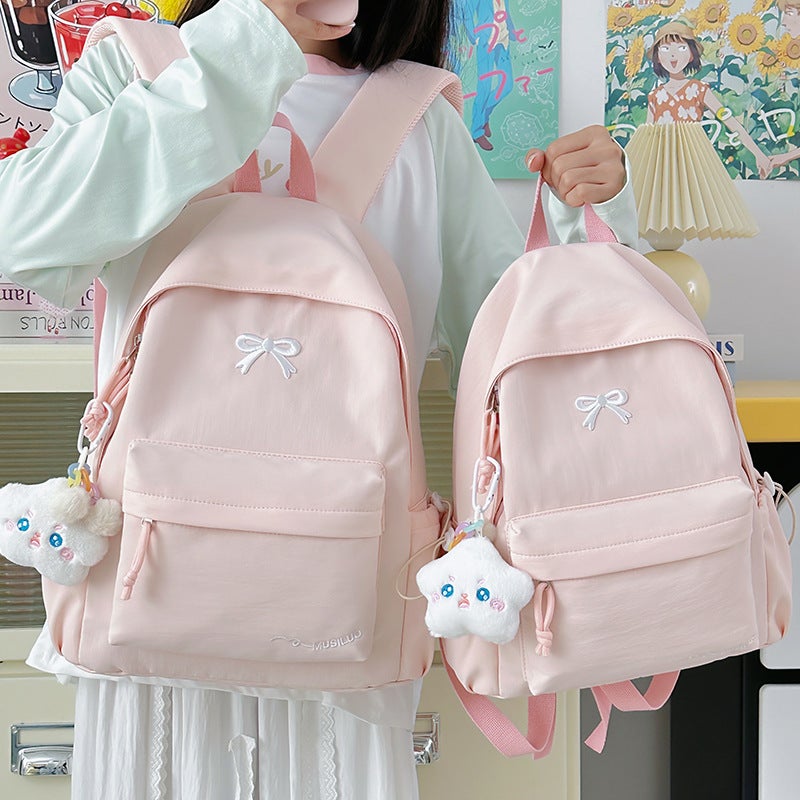 High-Fashion Japanese Style Sweet Candy Color Backpack for Middle and High School Students - Image 1
