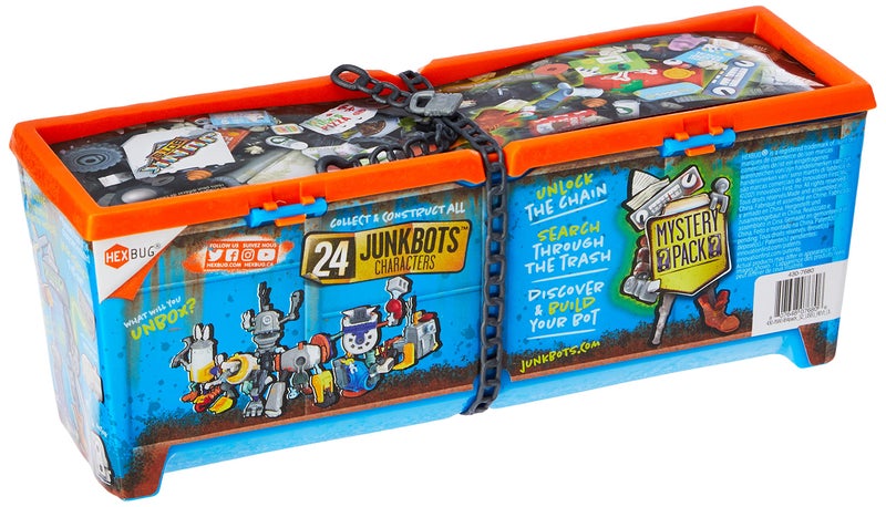 HEXBUG JUNKBOTS Factory Collection Industrial Dumpster, Surprise Toys in Every Box LOL with Boys and Girls, Alien Powered Toys for Kids, 60+ Pieces of Action Construction Figures, for Ages 5 and Up - Image 2