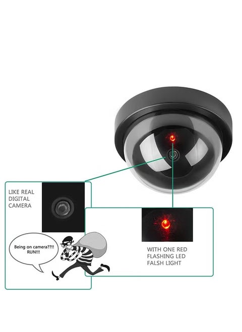 1-Piece Simulation Security Camera with Flashing Red Light