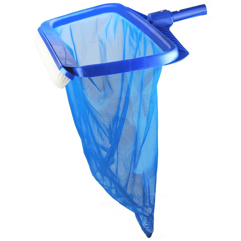 SWIMLINE HYDROTOOLS 8041 Leaf Net For Inground Above Ground Pool Pond | Extra Large Skimmer Net Cleaning Tool Ultra Fine Deep Mesh Bag | Durable Reinforced Plastic Frame With Brush | Debris Pickup - Image 1
