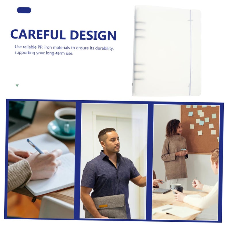 غلاف مجلد بولي بروبلين قابل لإعادة الاستخدام لدفتر الأستاذ تصميم متين 2 قطعة للطلاب والمعلمين - Image 4