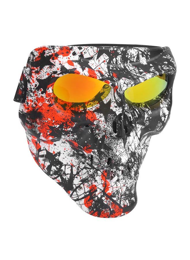Thoraya - Outdoor Sport Skiing Face Mask Dustproof Windproof Protection Helmet Goggles for Motorcycle Cycling EquipmentRed Black - Image 1