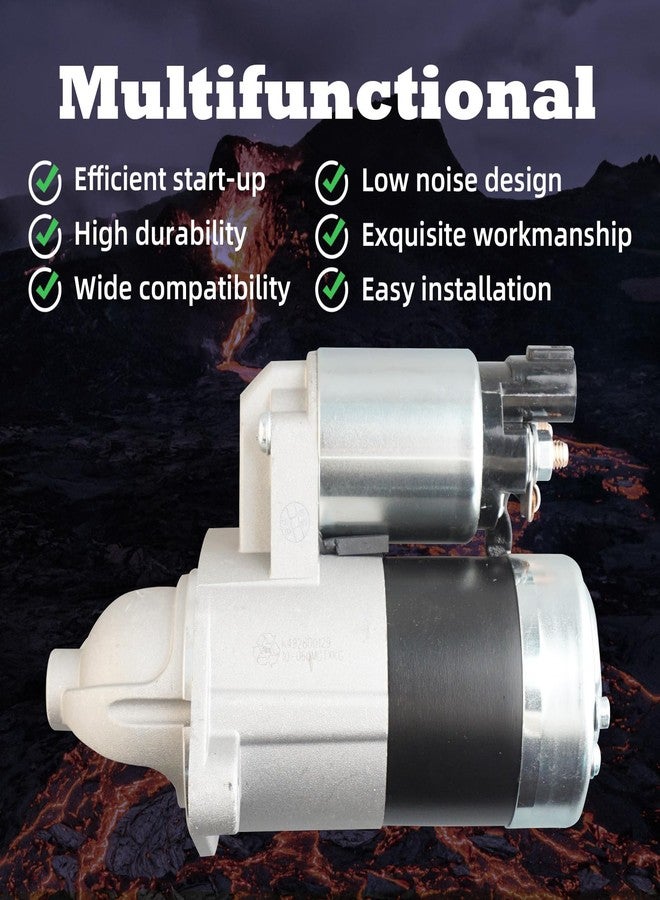 MOAUTO Starter Motor Replacement 19224N 361002E120 1195411 Compatible with Hyundai Elantra 2011-2013 Elantra Coupe Elantra GT 2013-2014 Kia Forte Koup Forte5 2014 Soul 2012-2013 1.8L 2.0L L4 - Image 2