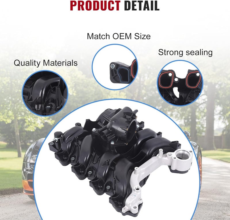 TOPAZ Engine Intake Manifold Assembly with Thermostat & Gasket - Image 4