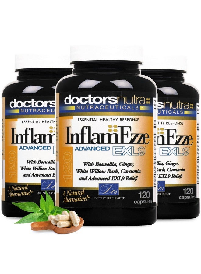 Doctors Nutra Nutraceuticals InflamEzze - Turmeric, Curcumin, Ginger Supplement - Gluten-Free (120 Count) - Image 4