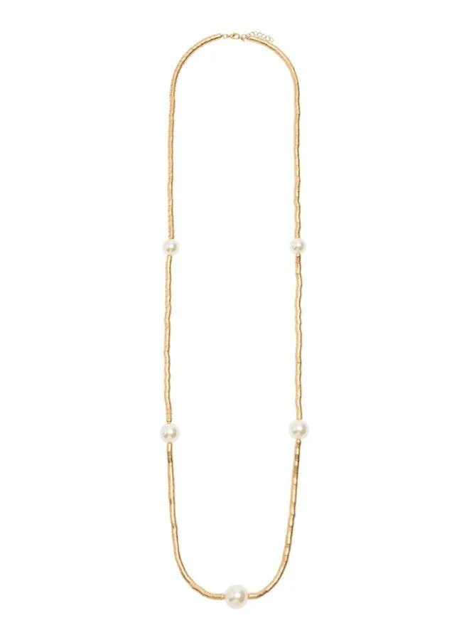 PARFOIS Long Necklace With Pearls