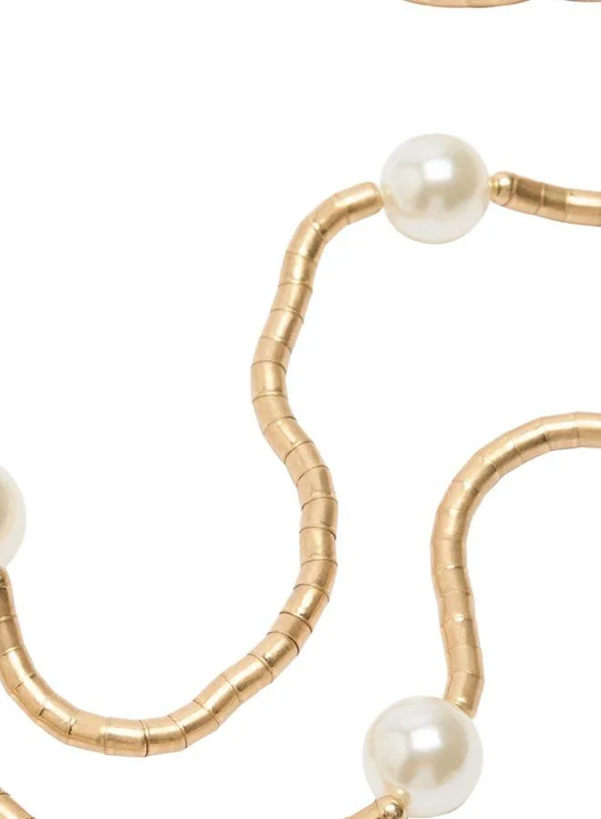 PARFOIS Long Necklace With Pearls