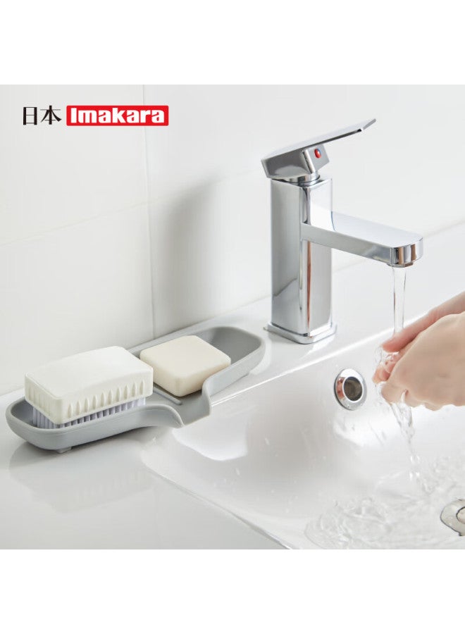 Imakara High-end Luxury Soap Dish, Draining Large Bathroom Soap Holder, Laundry Storage Rack