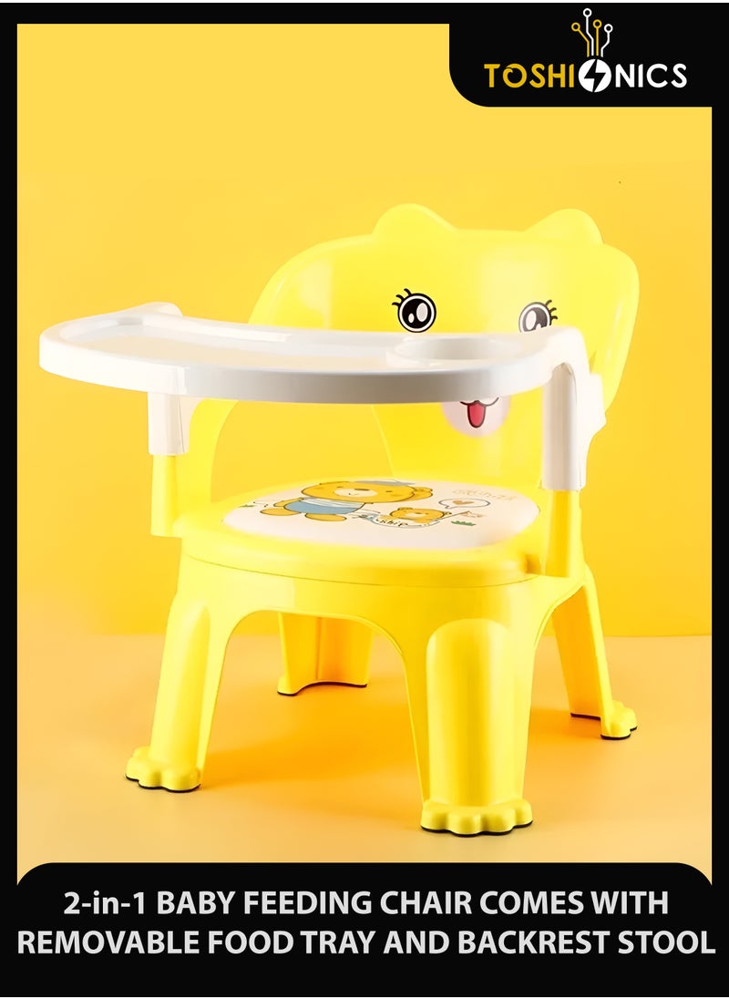 Baby Small Chair Feeding Chair with Detachable Food Tray Portable and Lightweight Booster Seat for Toddlers Easy to Carry Mini Chair with Cushioned Cartoon Seat and Back Support Comfortable Seat Feeding Chair Small Stool for Babies Toddlers 3+ Years - pzsku/Z9692CE2961A91E485189Z/45/_/1737788635/487d0f18-99bb-4851-9761-e69021ead6d9