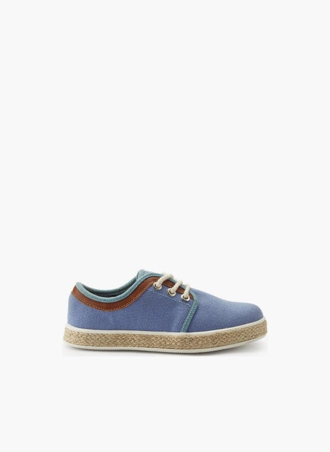 Peppermint Boys Lace-Up Espadrille Sneakers - Image 1