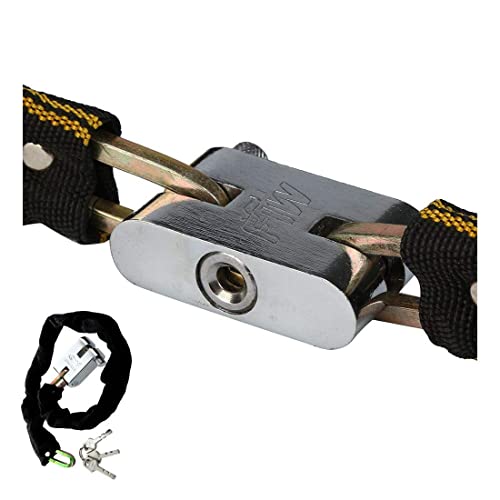 ROLLYWARE World's Toughest Chain Lock Helmet Lock - Bike with MUL-T-Lock Technology 3 Keys Anti-Theft Bike Scooty Lock Device for Cycle - Luggage,Home Lock ("Color May Very from Product") - Image 2