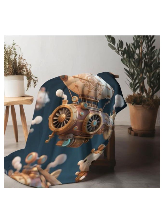 عام بطانية رقيقة من الفانيلا الكرتونية للأطفال أو الطلاب (دافئة ومريحة ومناسبة للنوم والألعاب) 100 سم * 150 سم - Image 5