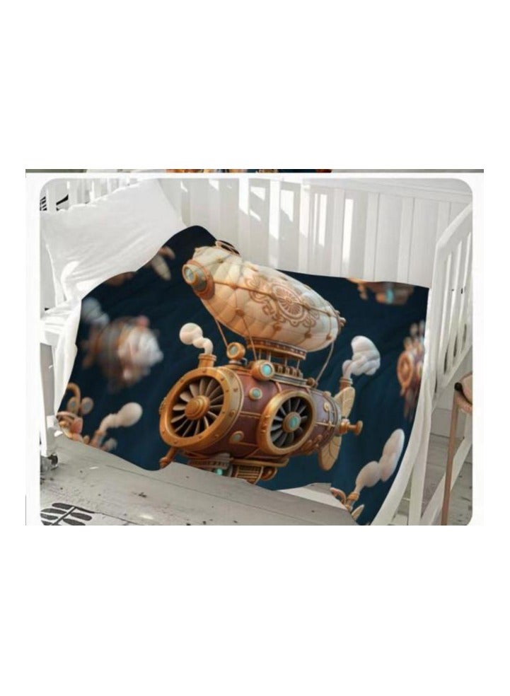 عام بطانية رقيقة من الفانيلا الكرتونية للأطفال أو الطلاب (دافئة ومريحة ومناسبة للنوم والألعاب) 100 سم * 150 سم - Image 3