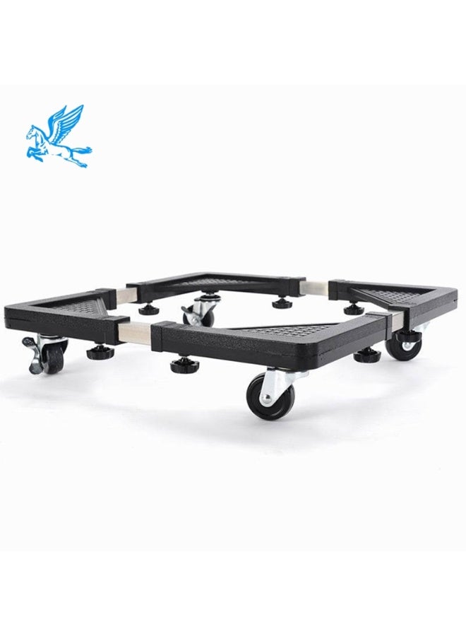 SHOPI Adjustable Heavy-Duty Movable Base Stand with Wheels for Washing Machine & Refrigerator – Multi-Functional Appliance Trolley - Image 3