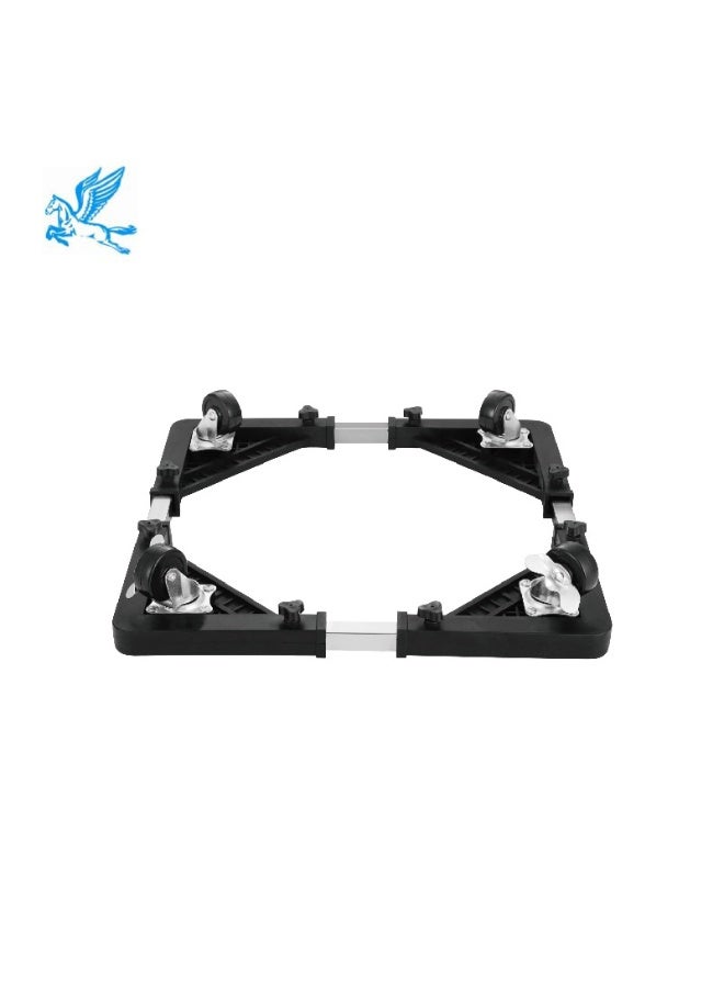 SHOPI Adjustable Heavy-Duty Movable Base Stand with Wheels for Washing Machine & Refrigerator – Multi-Functional Appliance Trolley - Image 4