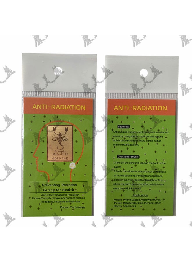Export Quality 24k Square Radiation Mobile Phone Stickers Negative Ion Energy Mobile Phone Stickers Constellation Stickers English Version-Color:Sagittarius - Image 5