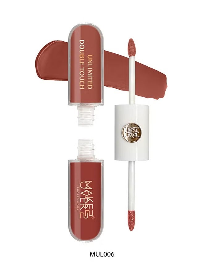 MAKE OVER 22 Unlimited Double Touch Lipgloss-MUL006 - Image 1