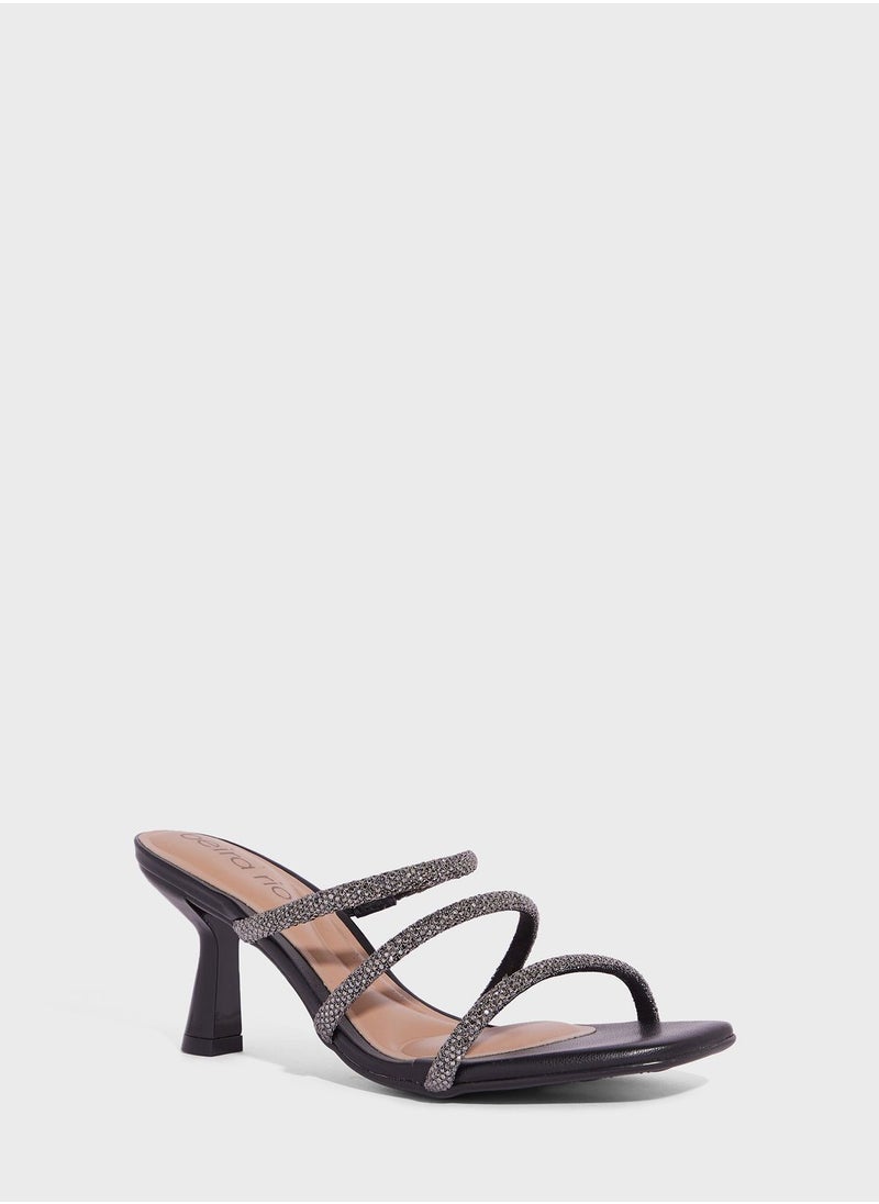 Beira Rio - Anastasia Multi Strap Mid Heel Sandals - Image 1
