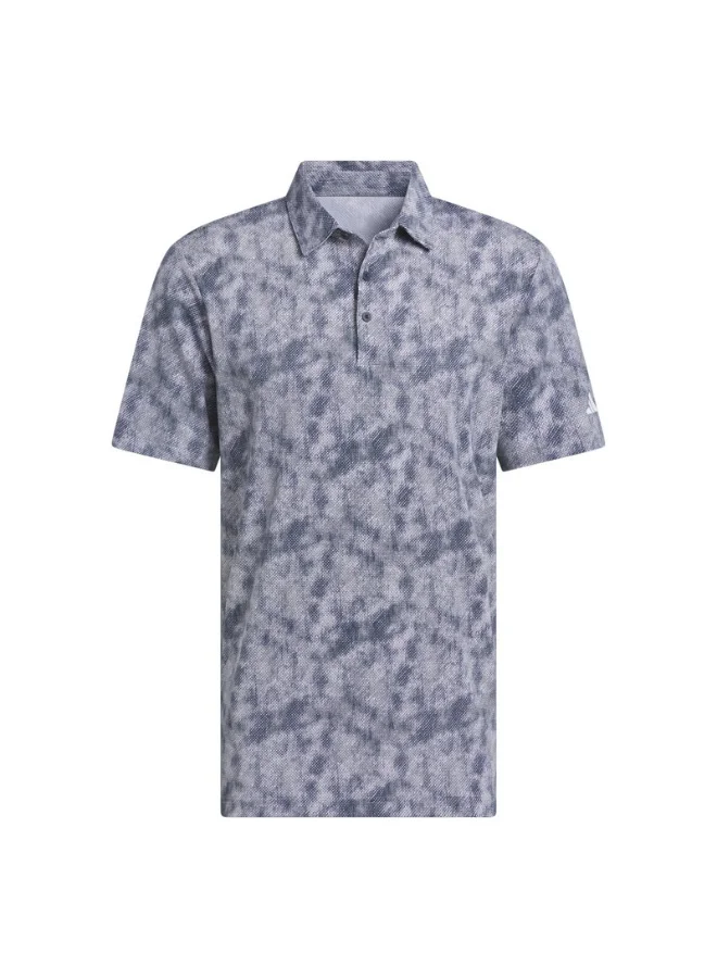 adidas Adidas Ult Txt Prt M Blue Golf Polo Shirts For Men