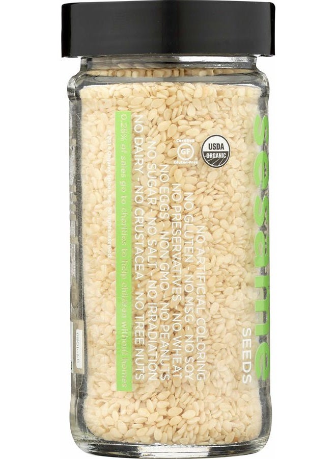 SPICELY Organic Sesame Seeds White, 2.4 OZ - Image 2