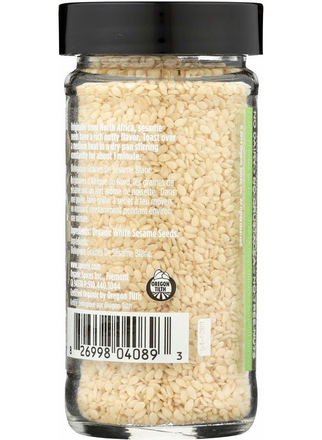 SPICELY Organic Sesame Seeds White, 2.4 OZ - Image 4